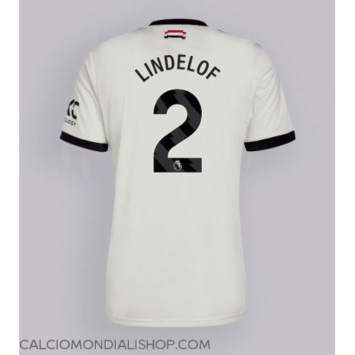 Maglie da calcio Manchester United Victor Lindelof #2 Terza Maglia 2024-25 Manica Corta